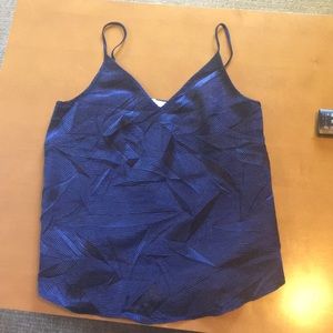 Anthropologie navy blue tank top